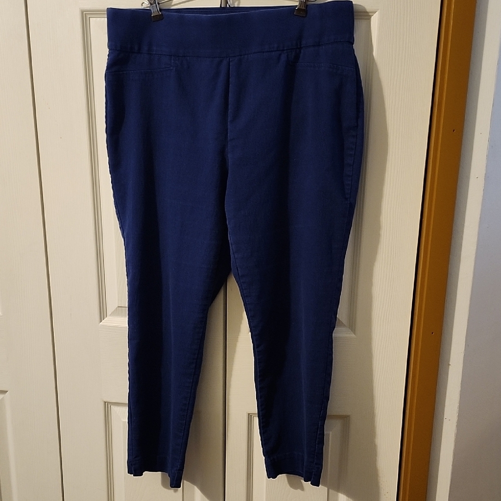 Liz Claiborne Blue Ankle Pants